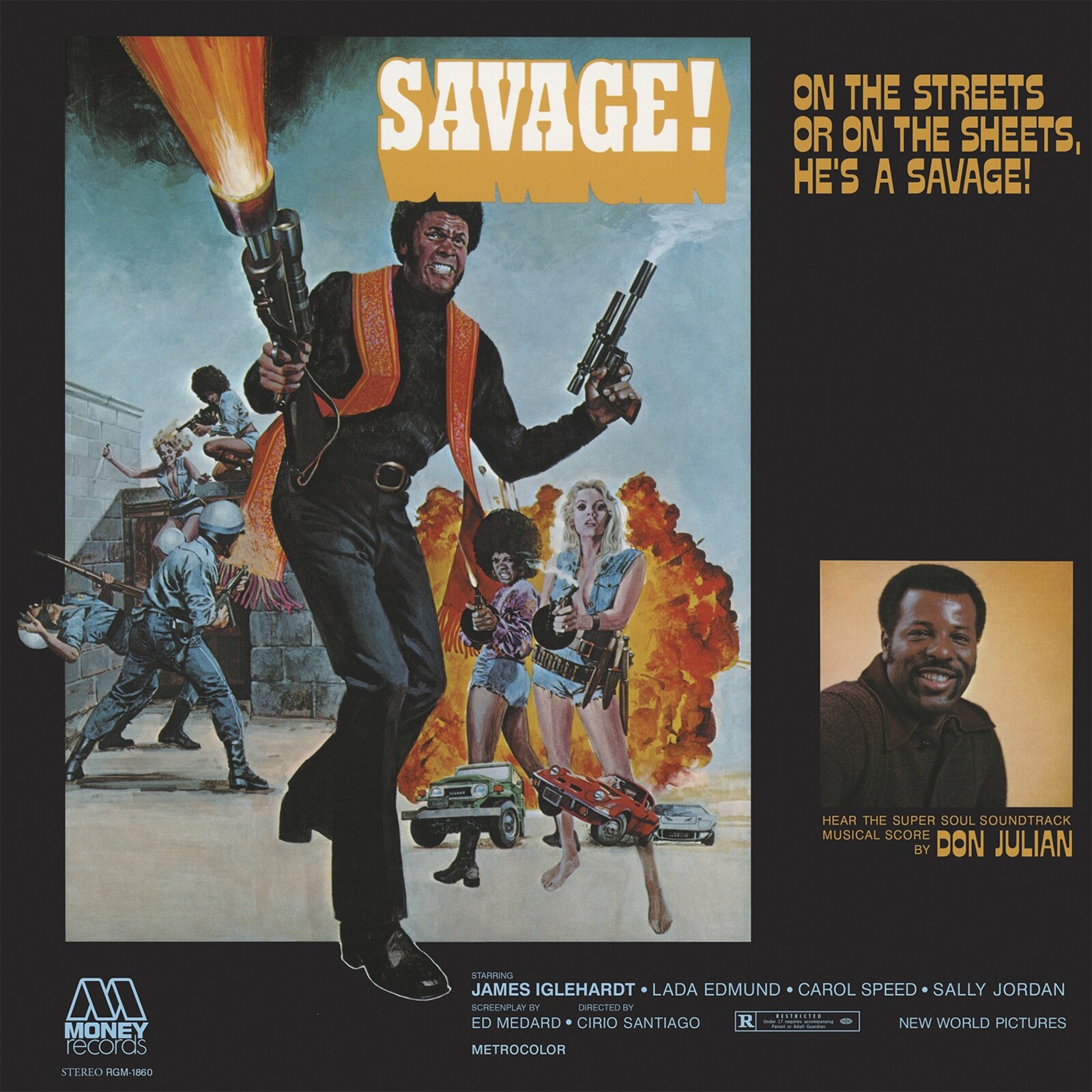 Picture of Don Julian - Savage! Super Soul Soundtrack (Blood Orange Vinyl)