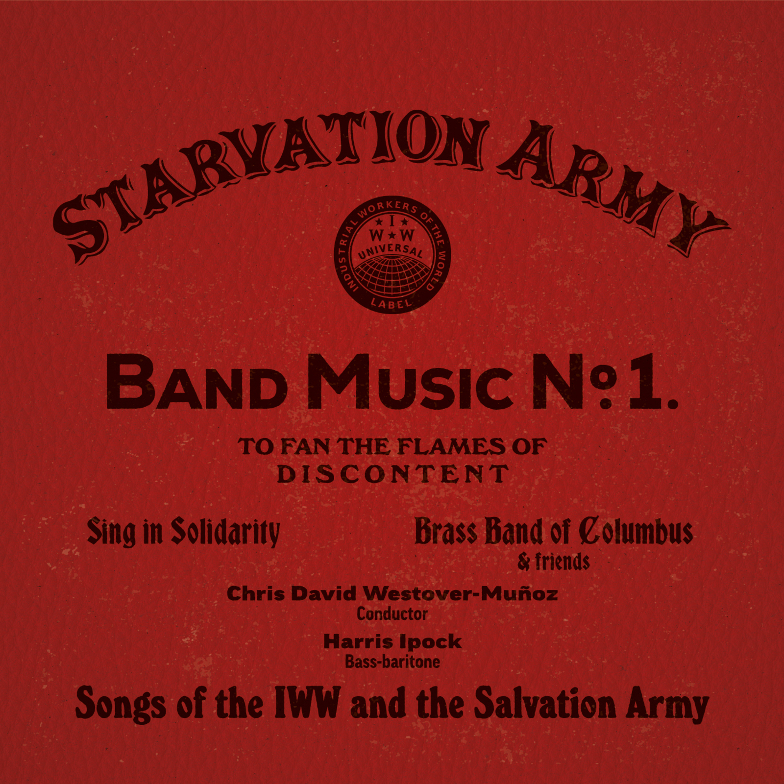 Picture of Sing in Solidarity, Brass Band of Columbus, and Chris Westover-Munoz - Starvation Army: Band Music No. 1 - Songs of the IWW and the Salvation Army