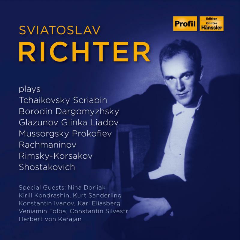 Picture of Richter - Pyotr Ilyich Tchaikovsky, Alexander Scriabin, Sergei Sergeyevich Prokofiev, Dmitri Shostakovich, Mikhail Glinka, Sergei