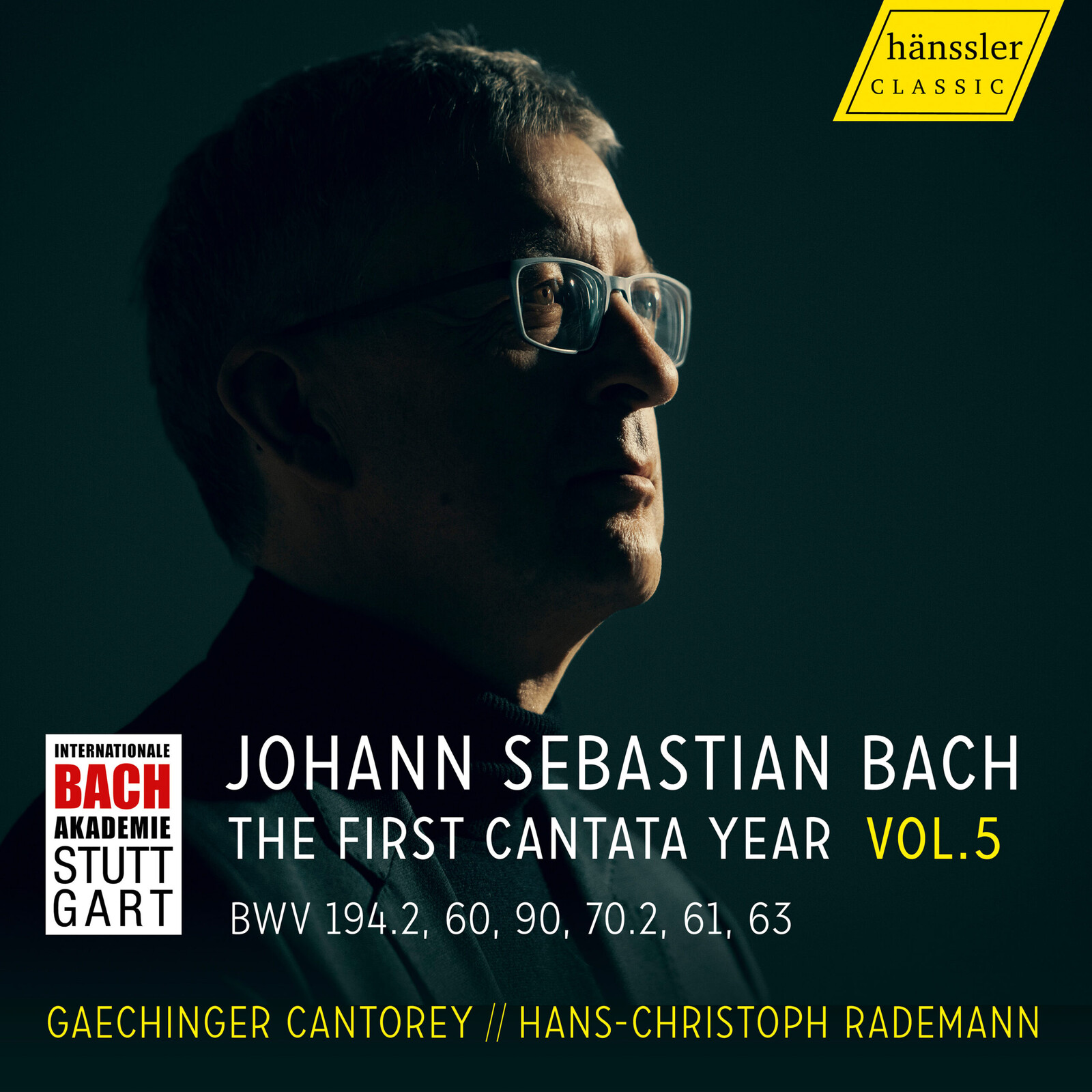 Picture of Miriam Feuersinger; Catalina Bertucci; Marie Henriette Reinhold; Benedikt Kristjansson; Patrick Grahl; Julian Habermann; Tobias Berndt; Gaechinger Cantorey; Hans-Christoph Rademann - VISION.BACH - The First Cantata Year, Vol. 5 (BWV 194.2, 60, 90, 70.2, 61, 63)