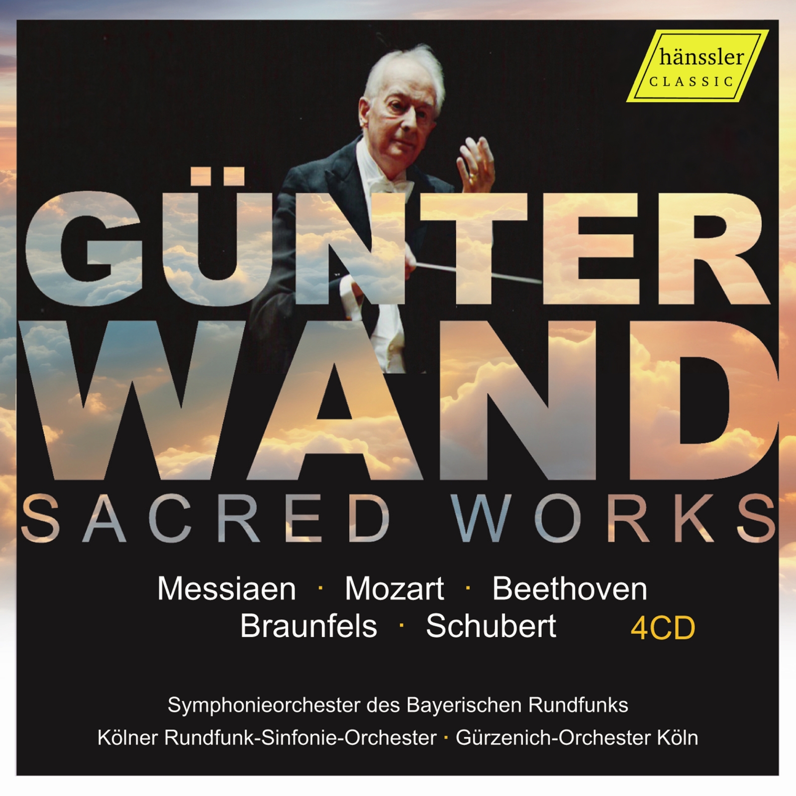 Picture of Symphonieorchester des Bayerischen Rundfunks; Kolner Rundfunk-Sinfonie-Orchester; Gurzenich-Orchester Koln; Gunter Wand - Gunter Wand: Sacred Works (Messiaen, Mozart, Beethoven, Braunfels, Schubert)