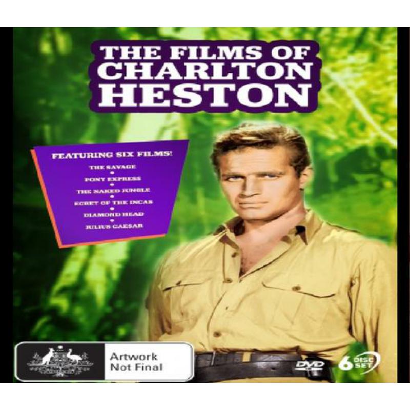 Picture of The Films Of Charlton Heston - The Savage / Pony Express / The Naked Jungle / Secret of the Incas / Diamond Head / Julius Caesar