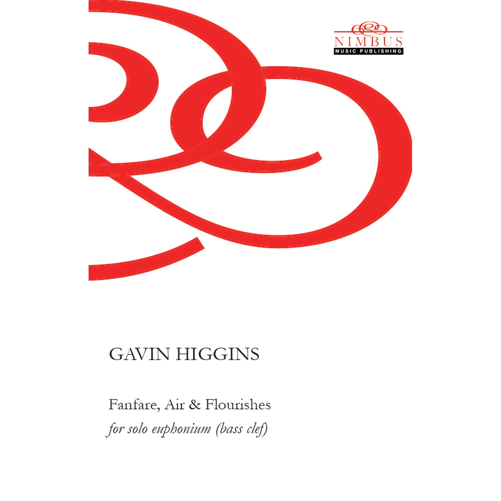 Picture of Gavin Higgins - Gavin Higgins: Fanfare, Air & Flourishes (2021) Score for solo euphonium (bass clef)
