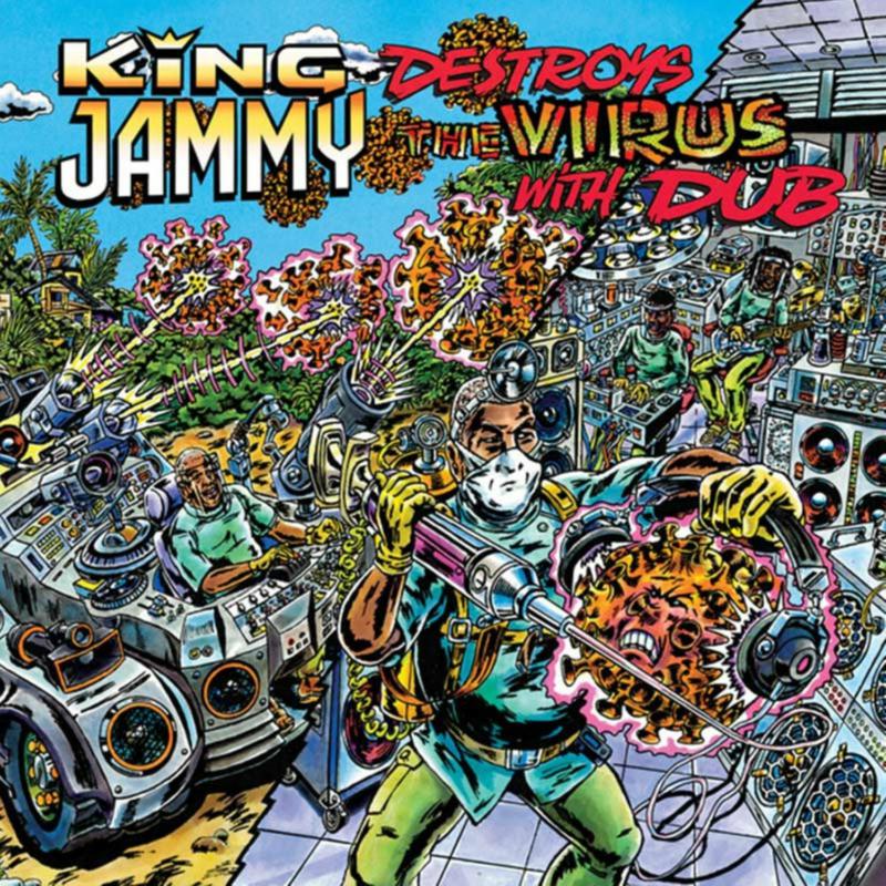 Picture of King Jammy - Destroys The Virus With Dub (LP)