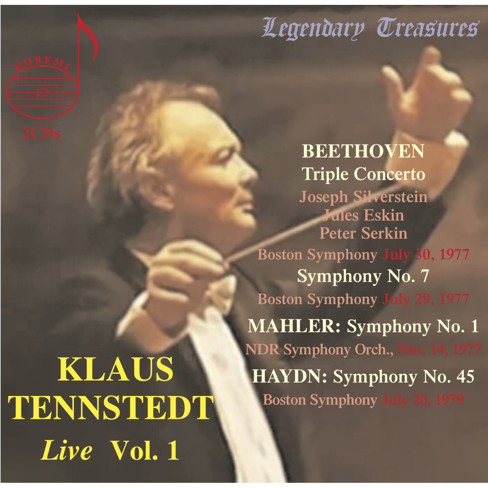 Picture of Joseph Silverstein; Jules Eskin; Peter Serkin; Boston Symphony Orchestra; NDR Symphony Orchestra; Klaus Tennstedt - Klaus Tennstedt: Live, Vol. 1
