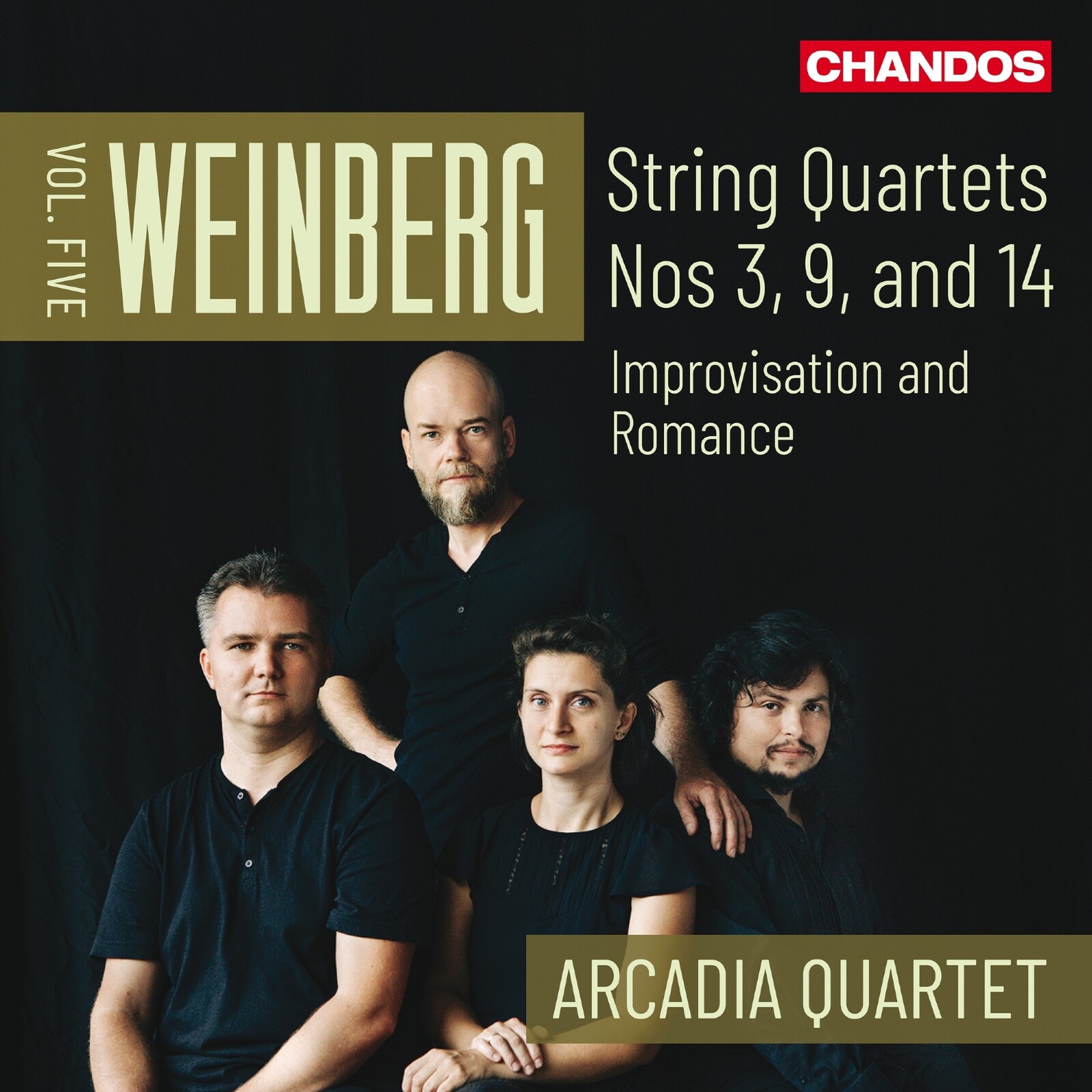Picture of Arcadia Quartet - Mieczyslaw Weinberg: String Quartets, Vol. 5 (Nos. 3, 9 and 14) - Improvisation and Romance