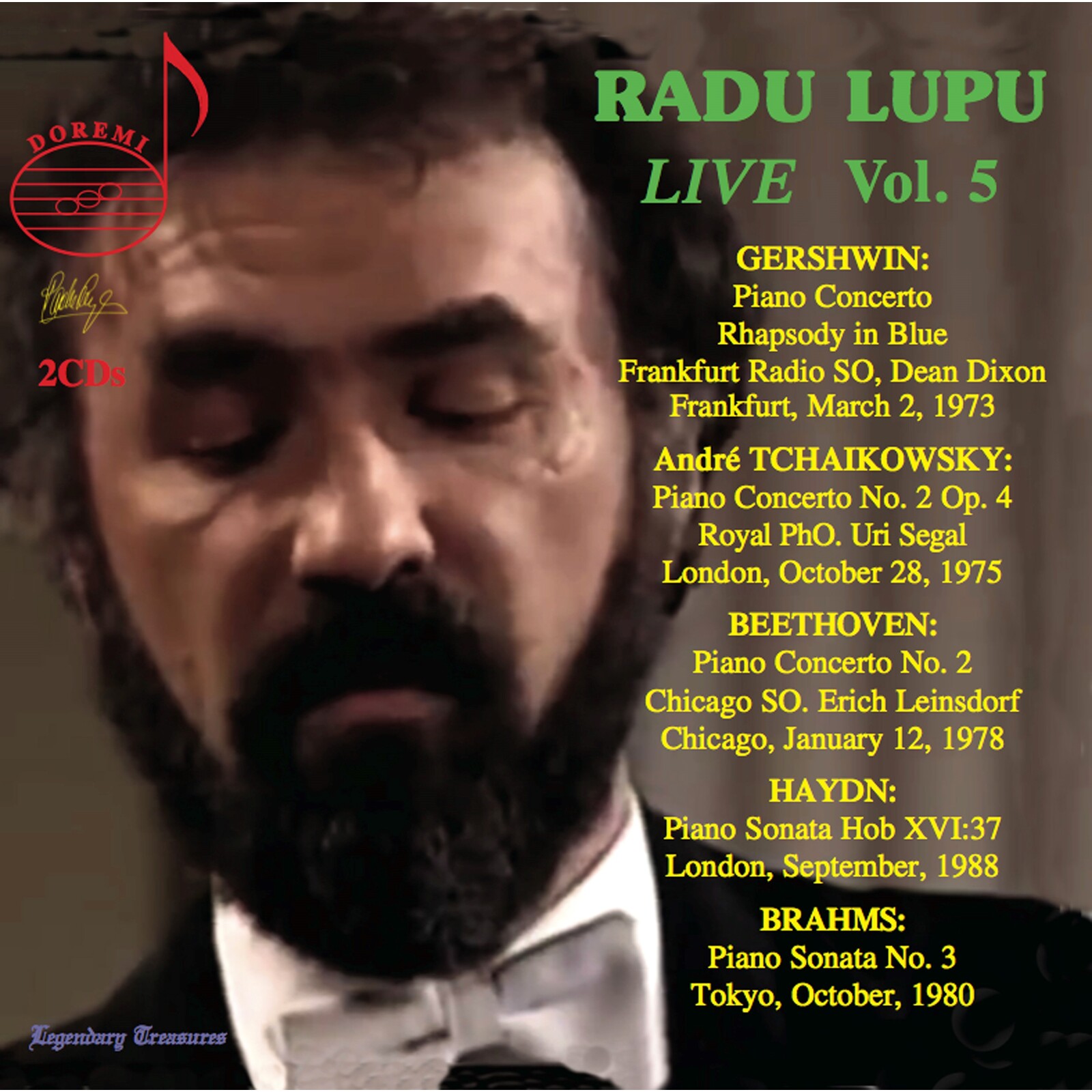 Picture of Radu Lupu; Frankfurt Radio Symphony Orchestra; Royal Philharmonic Orchestra; Chicago Symphony Orchestra; Dean Dixon; Uri Segal; Erich Leinsdorf - Radu Lupu: Live, Vol. 5
