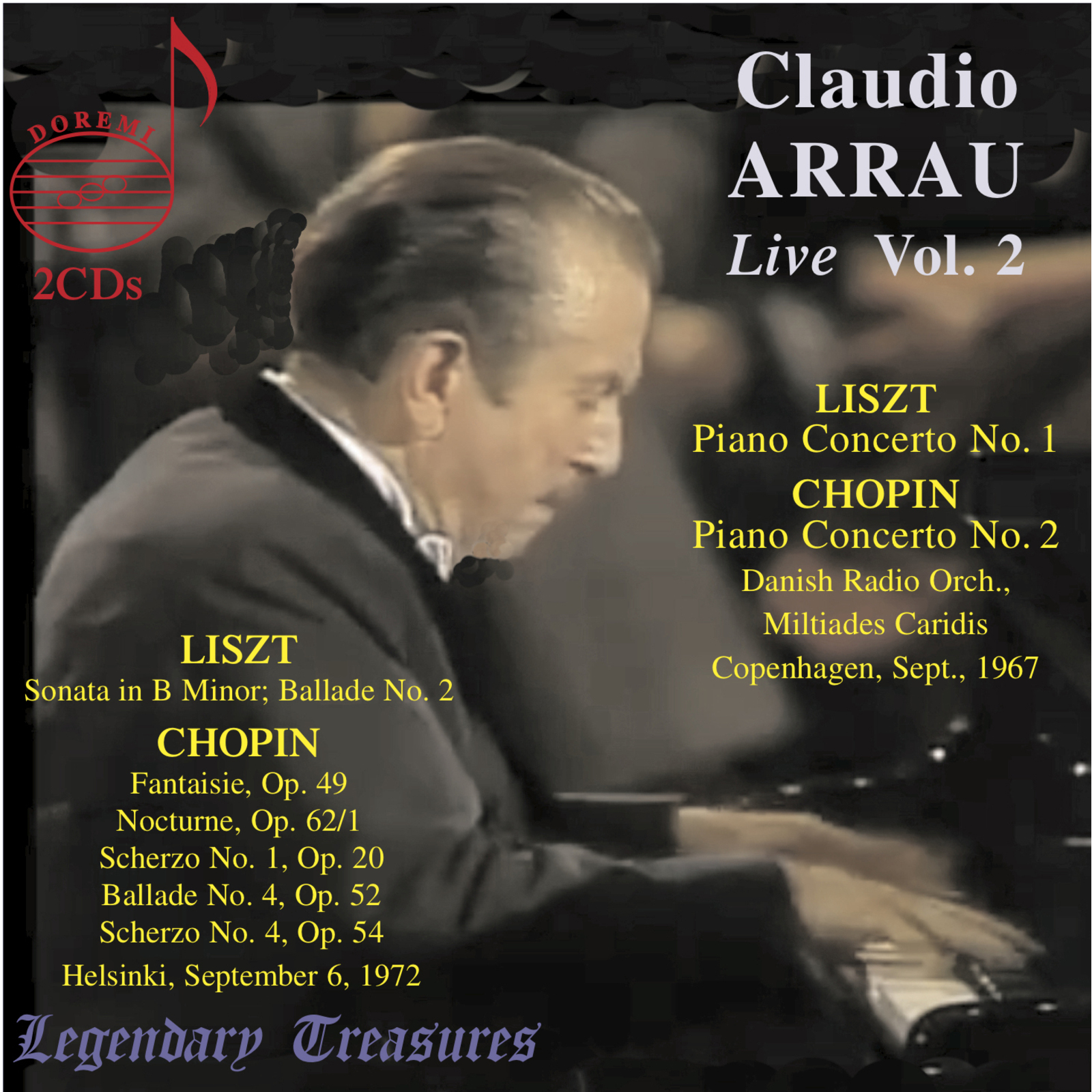 Picture of Claudio Arrau; Danish Radio Orchestra; Miltiades Caridis - Claudio Arrau: Live, Vol. 2