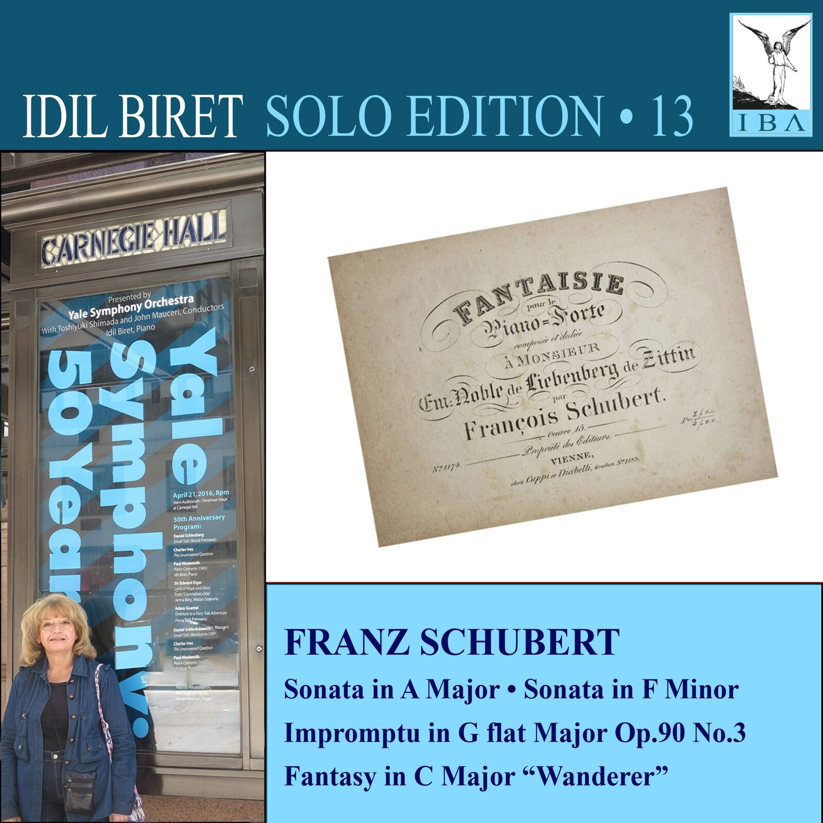 Picture of Idil Biret - Idil Biret Solo Edition, Vol. 13: Franz Schubert: Sonata in A Major; Sonata in F Minor; Impromptu in G flat Major, Op. 90 No. 3; Fantasy in C Major Wanderer