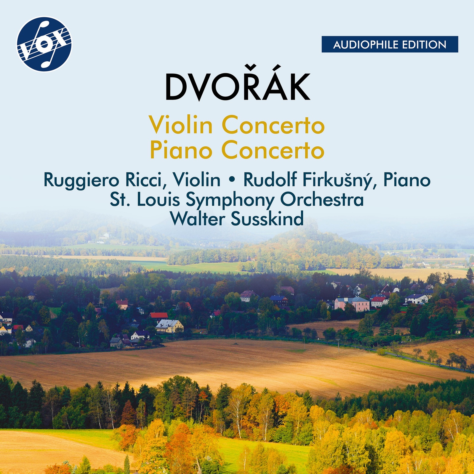 Picture of St. Louis Symphony Orchestra; Ruggiero Ricci; Rudolf Firkusny; Walter Susskind - Antonin Dvorak: Violin Concerto; Piano Concerto