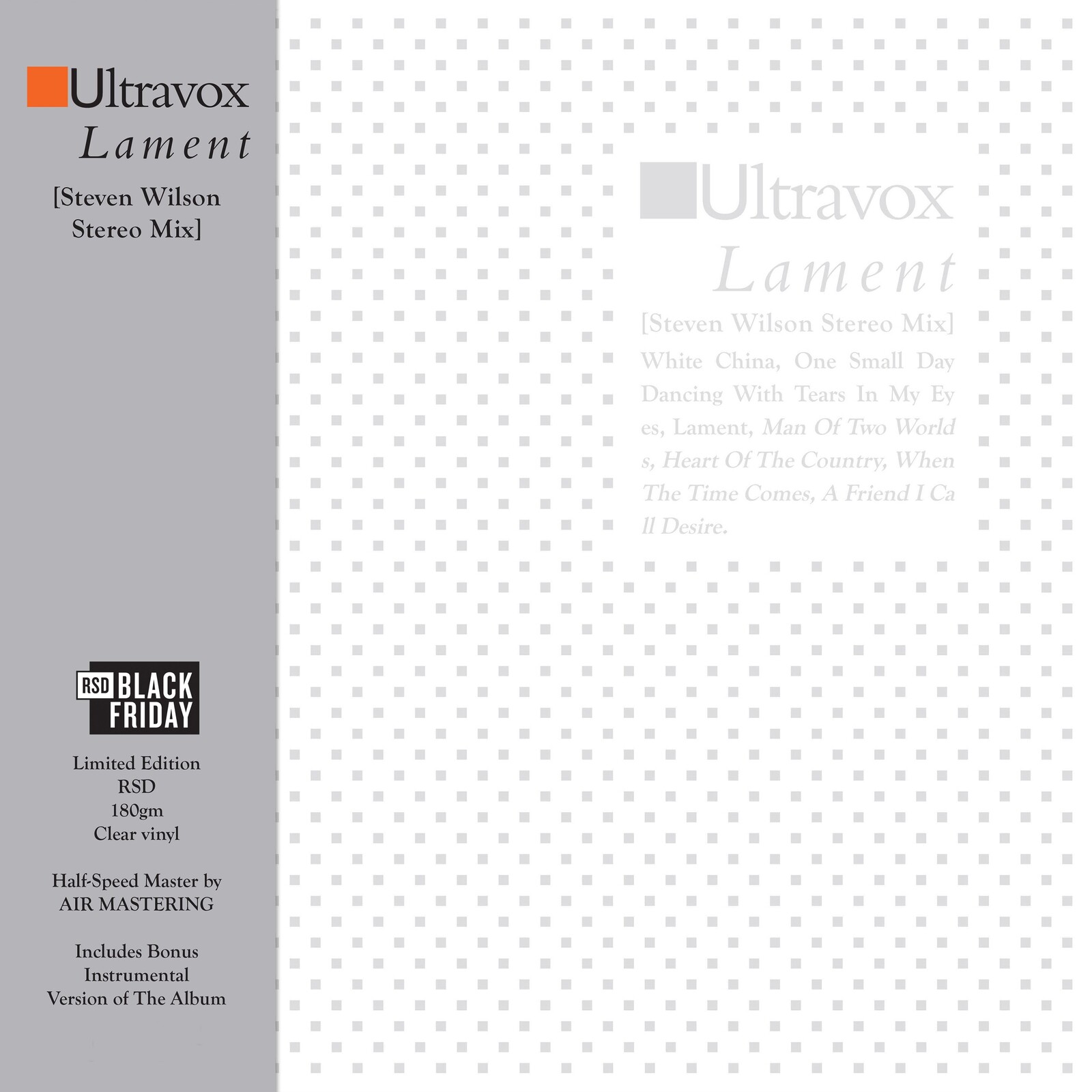 Picture of Ultravox - Lament [Steven Wilson Stereo Mix]