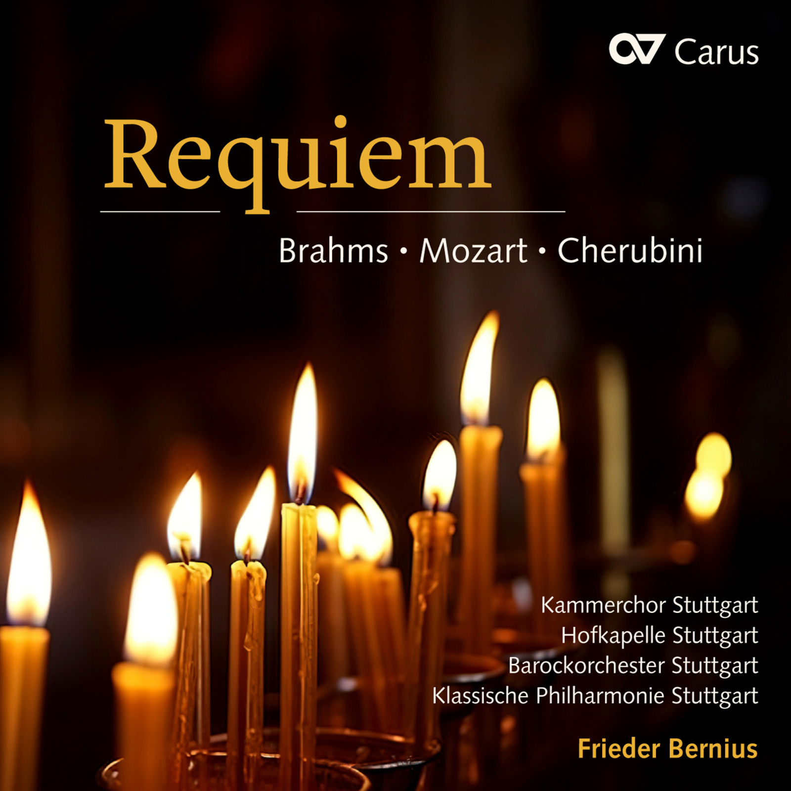 Picture of Frieder Bernius, Klassische Philharmonie Stuttgart, Barockorchester Stuttgart, Hofkapelle Stuttgart - Requiem - Brahms, Mozart & Cherubini