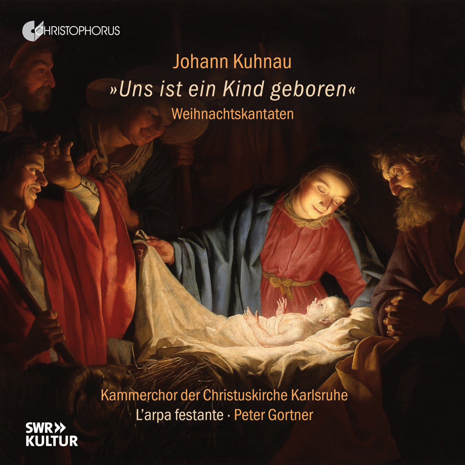 Picture of Soloists, Kammerchor der Christuskirche Karlsruhe, L'arpa festante, Peter Gortner - Uns ist ein Kind geboren - Weihnachtskantaten