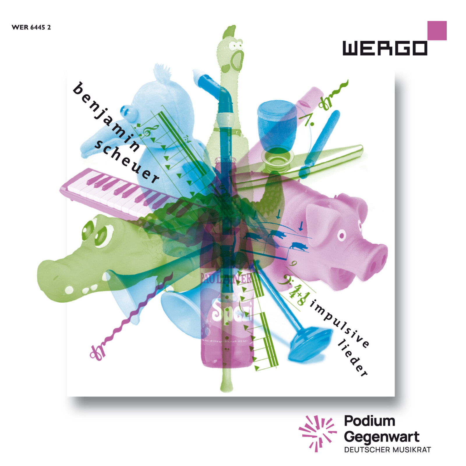 Picture of Andreas Fischer; Delphine Grataloup; Margit Kern; Pedro Pablo Camara; Vanessa Porter; Schola Heidelberg; ensemble risonanze erranti; Nikolai Rosenberg; Peter Tilling; Walter Nubbaum - Benjamin Scheuer: Impulsive Lieder