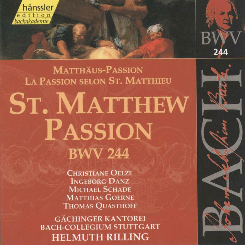Picture of Rilling Bach-Collegium Stuttg - Bach, J S: St Matthew Passion, BWV244