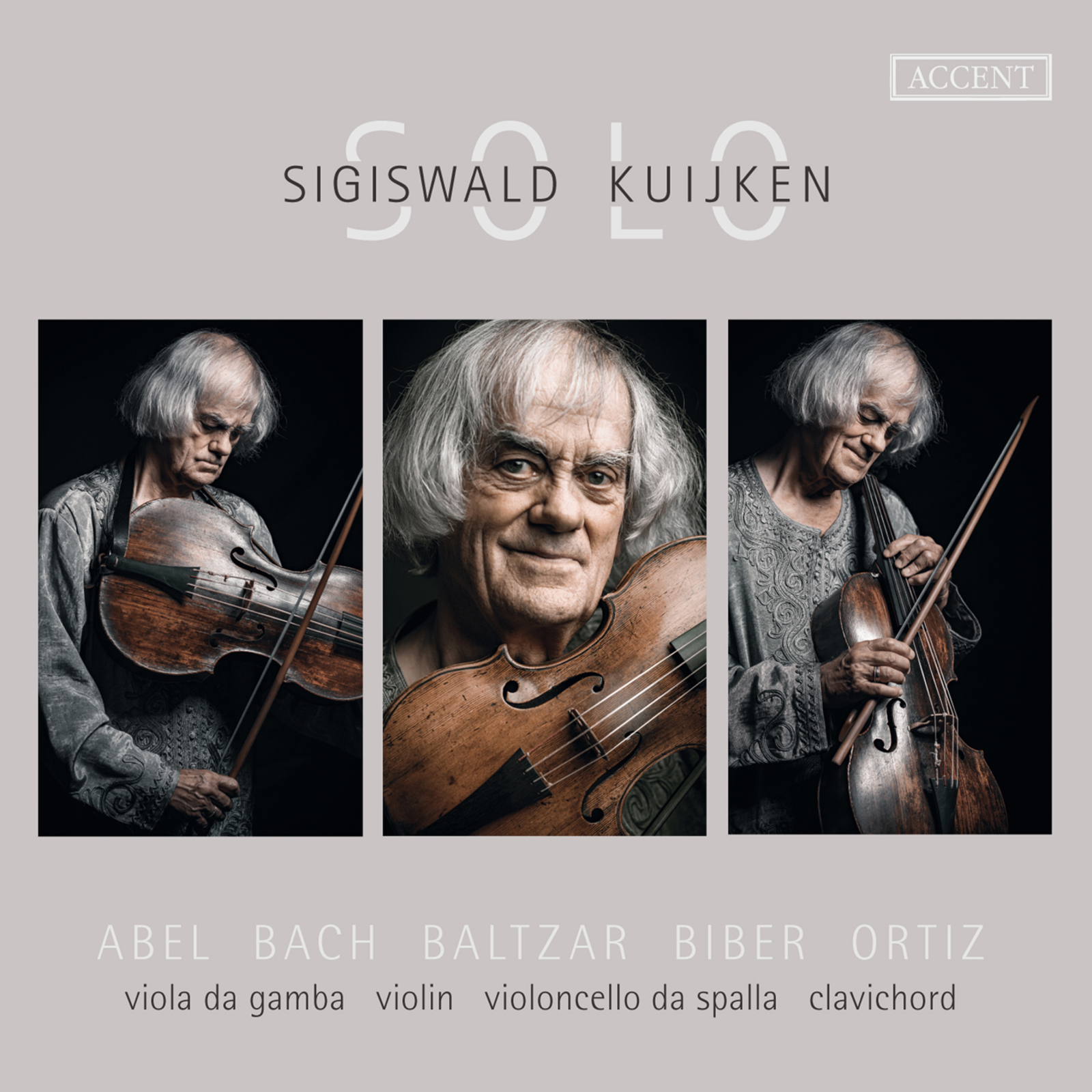 Picture of Sigiswald Kuijken - Solo: Music by Abel, Bach, Baltzar, Biber & Ortiz