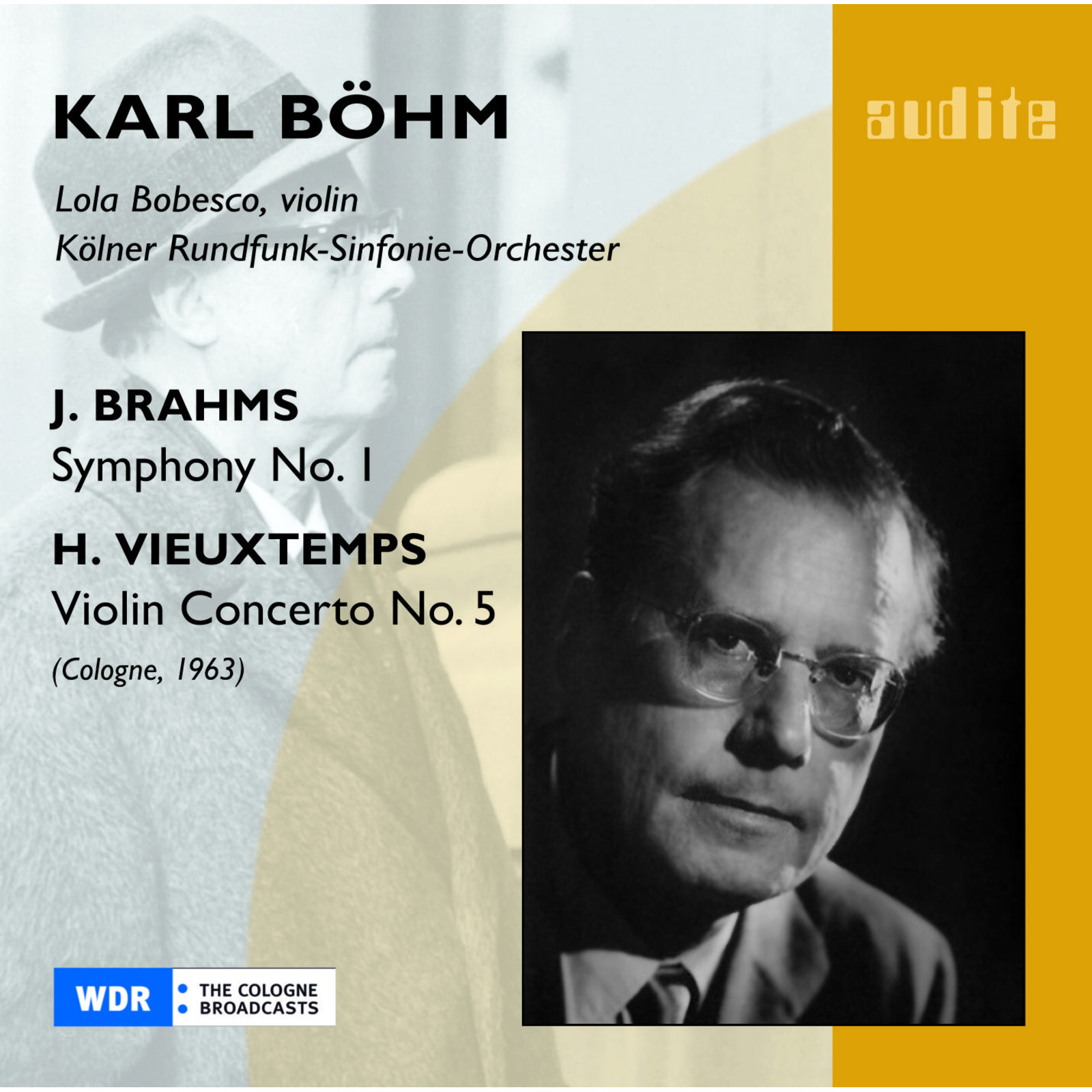 Picture of Lola Bobesco; Kolner Rso; Karl Bohm - Brahms: Symphony No 1 / Vieuxtemps: Violin Conc. No 5