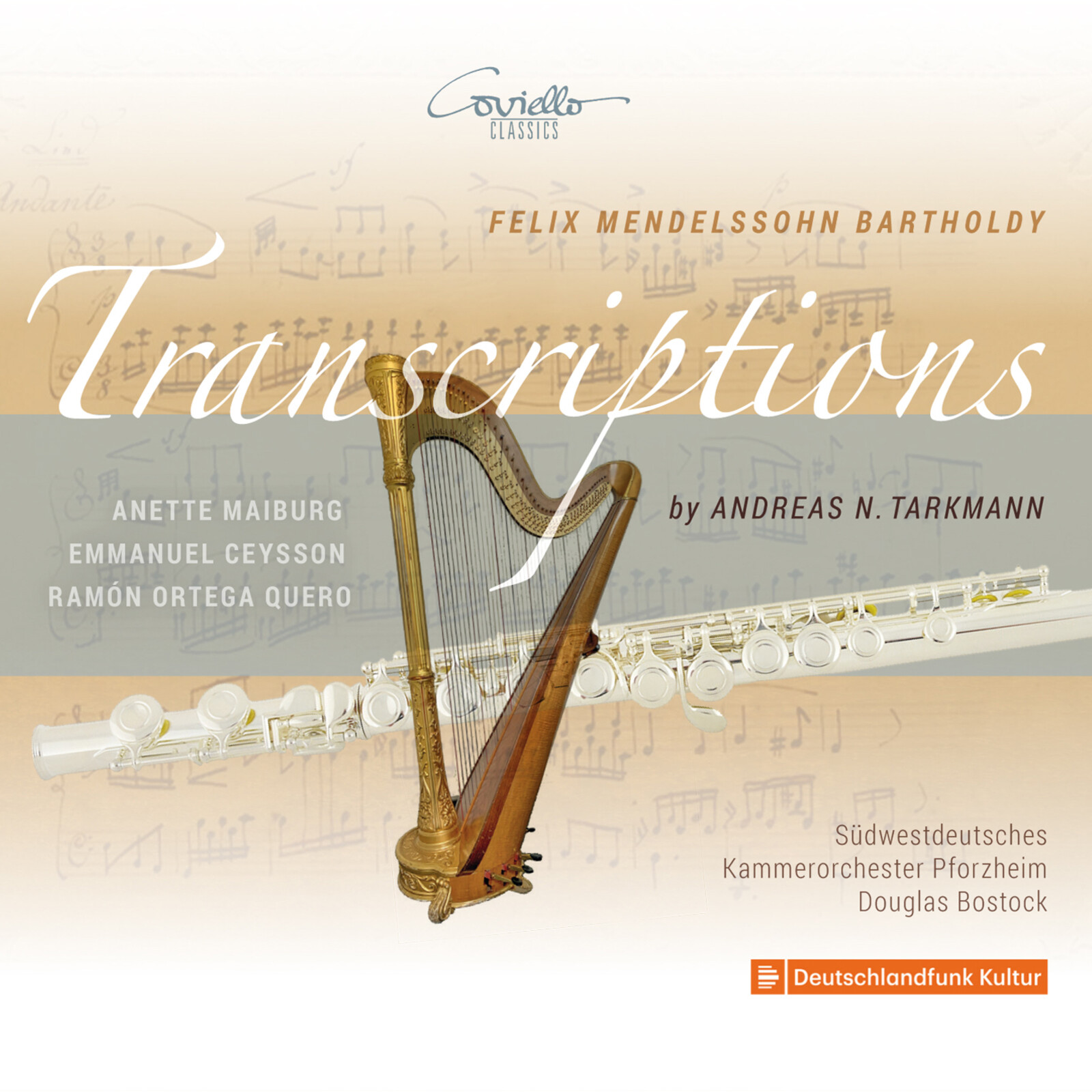 Picture of Anette Maiburg, Emmanuel Ceysson, Ramon Ortega Quero, Sudwestdeutsches Kammerorchester Pforzheim, Douglas Bostock - Transcriptions. Felix Mendelssohn Bartholdy arr. by Andreas N. Tarkmann