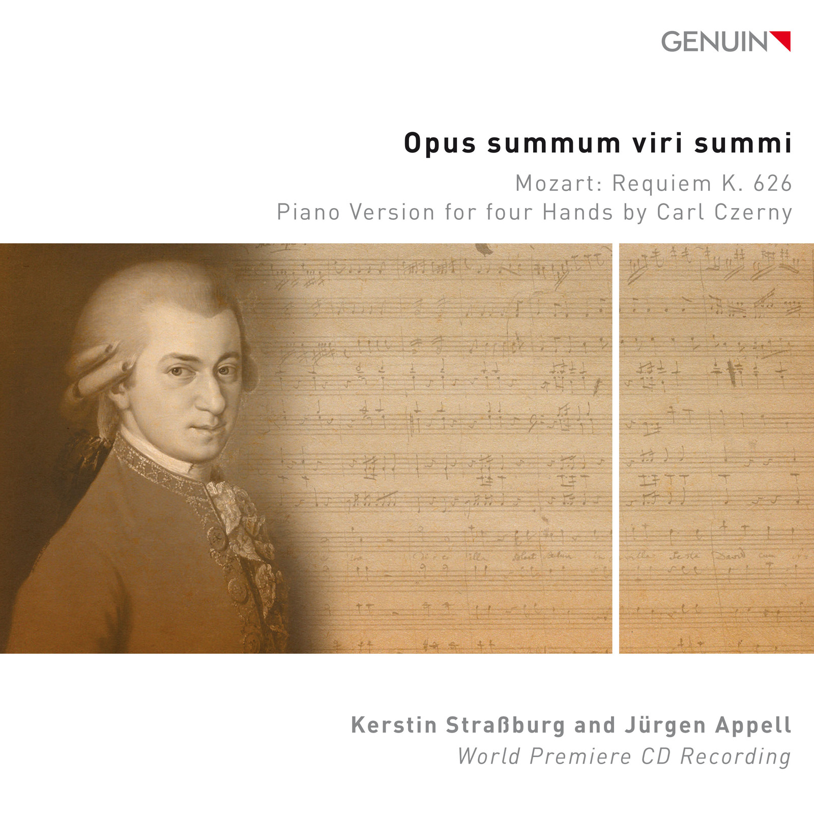 Picture of Kerstin Stra\u03B2burg; Jurgen Appell - Opus summum viri summi - Wolfgang Amadeus Mozart: Requiem K. 626 (Piano Version for four hands by Carl Czerny)