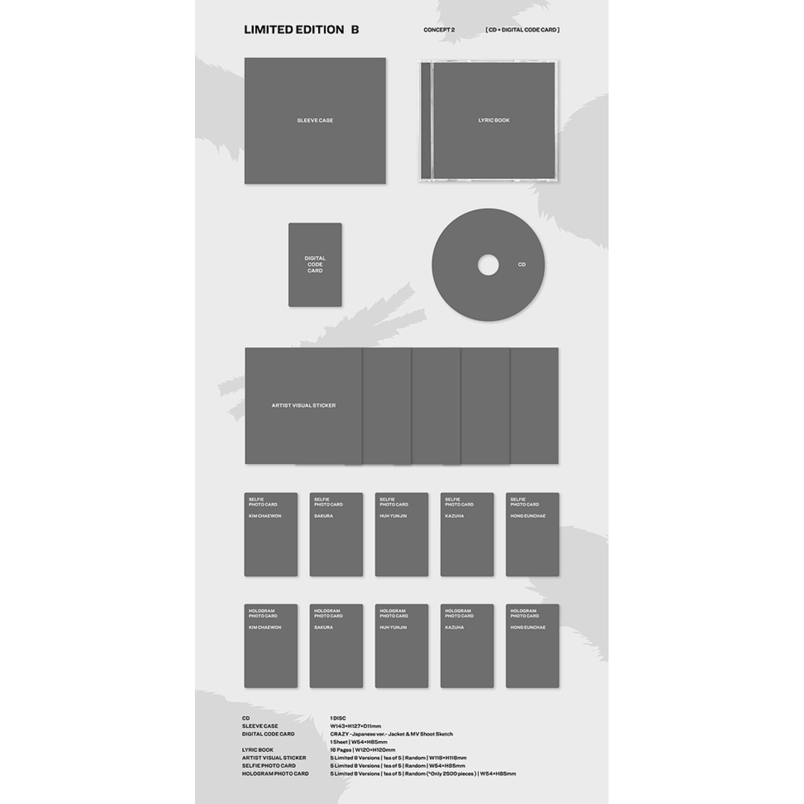 Picture of Le Sserafim - Crazy [Type B]