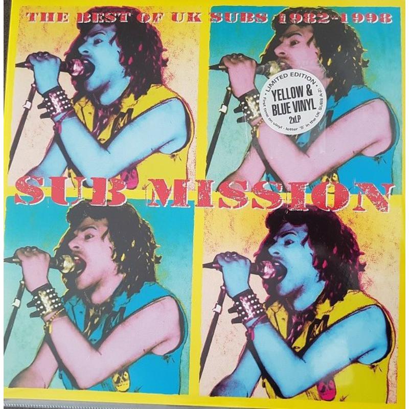 Picture of UK Subs - Sub Mission: The Best Of UK Subs 1982-1998 (Yellow & Blue Vinyl)