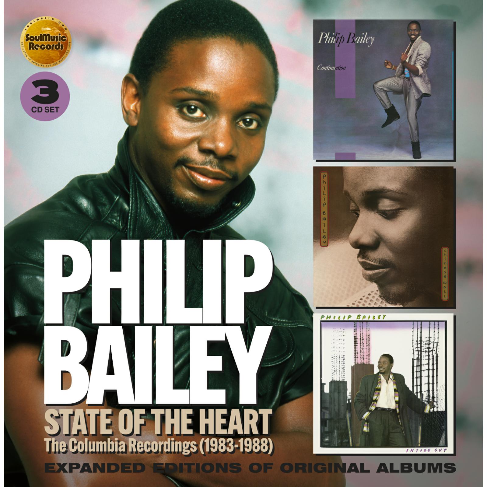 Picture of PHILIP BAILEY - STATE OF THE HEART - THE COLUMBIA RECORDINGS 1983-1988 - 3CD DIGIPAK