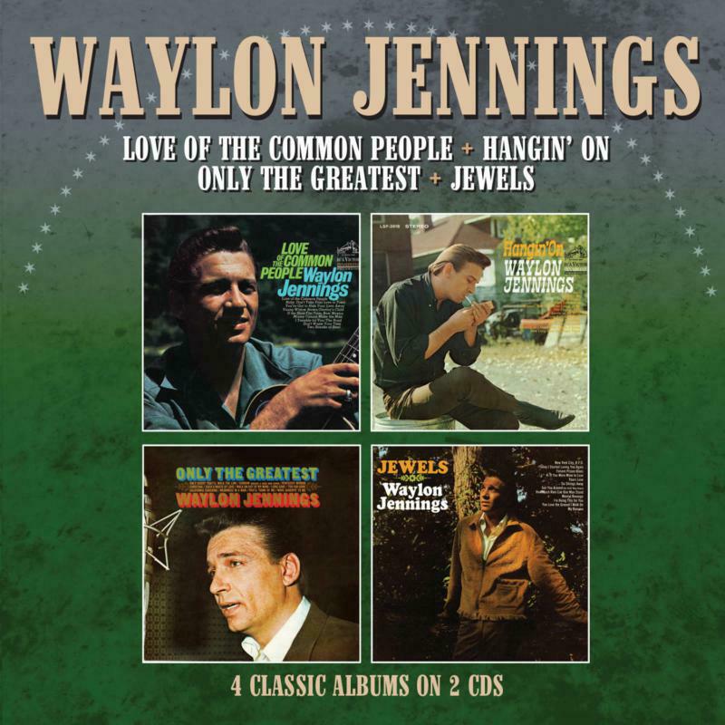 Picture of Waylon Jennings - Love Of The Common People/Hangin' On/Only The Greatest/Jewels (4 Albums On 2CDs)