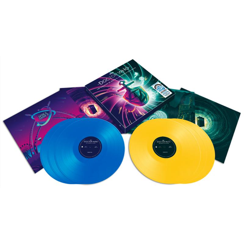 Picture of Doctor Who - Doctor Who - The Paradise Of Death & The Ghosts Of N-Space  (Heavyweight Blue Vinyl & Yellow Vinyl)