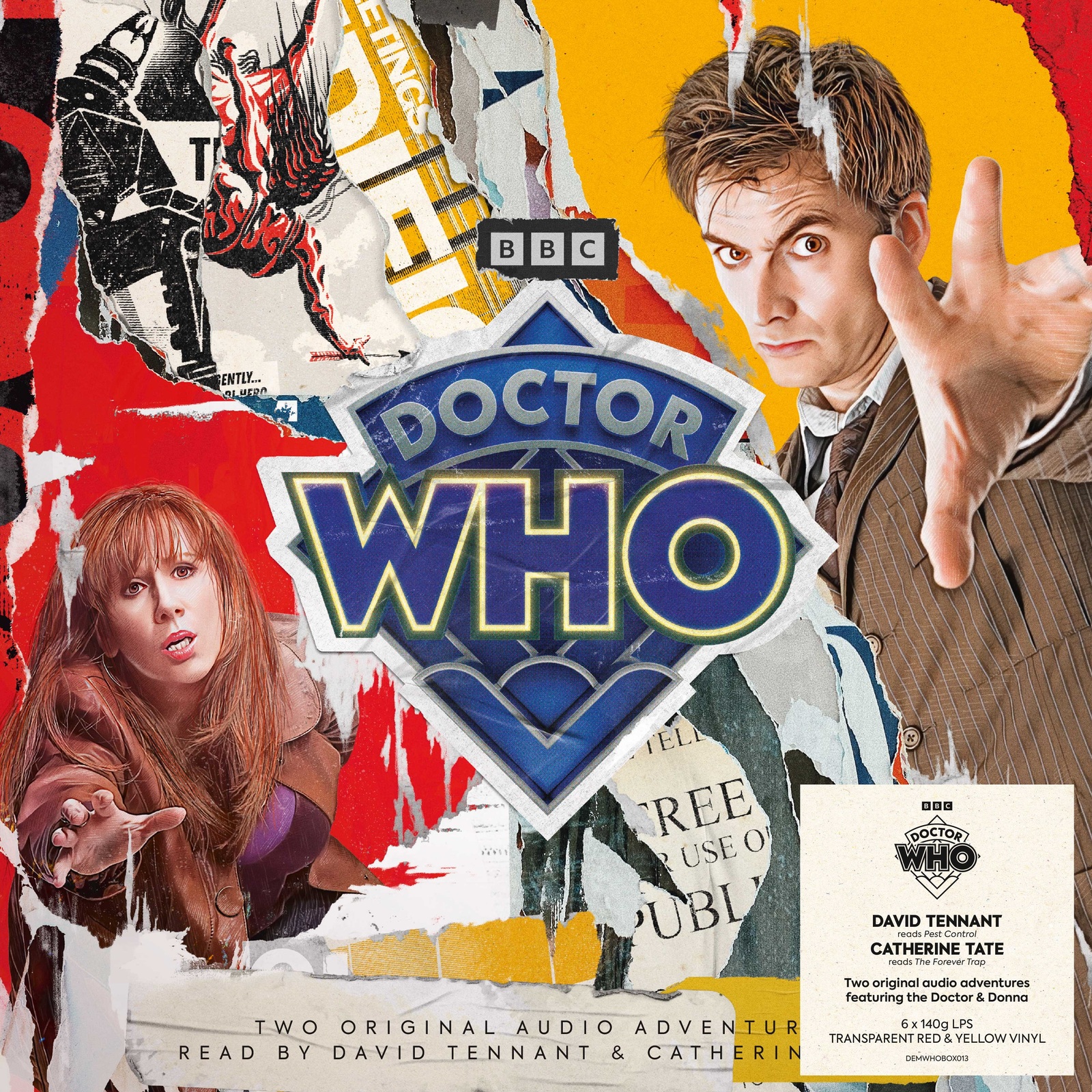 Picture of Doctor Who - Pest Control & The Forever Trap (Translucent Red & Yellow Vinyl)