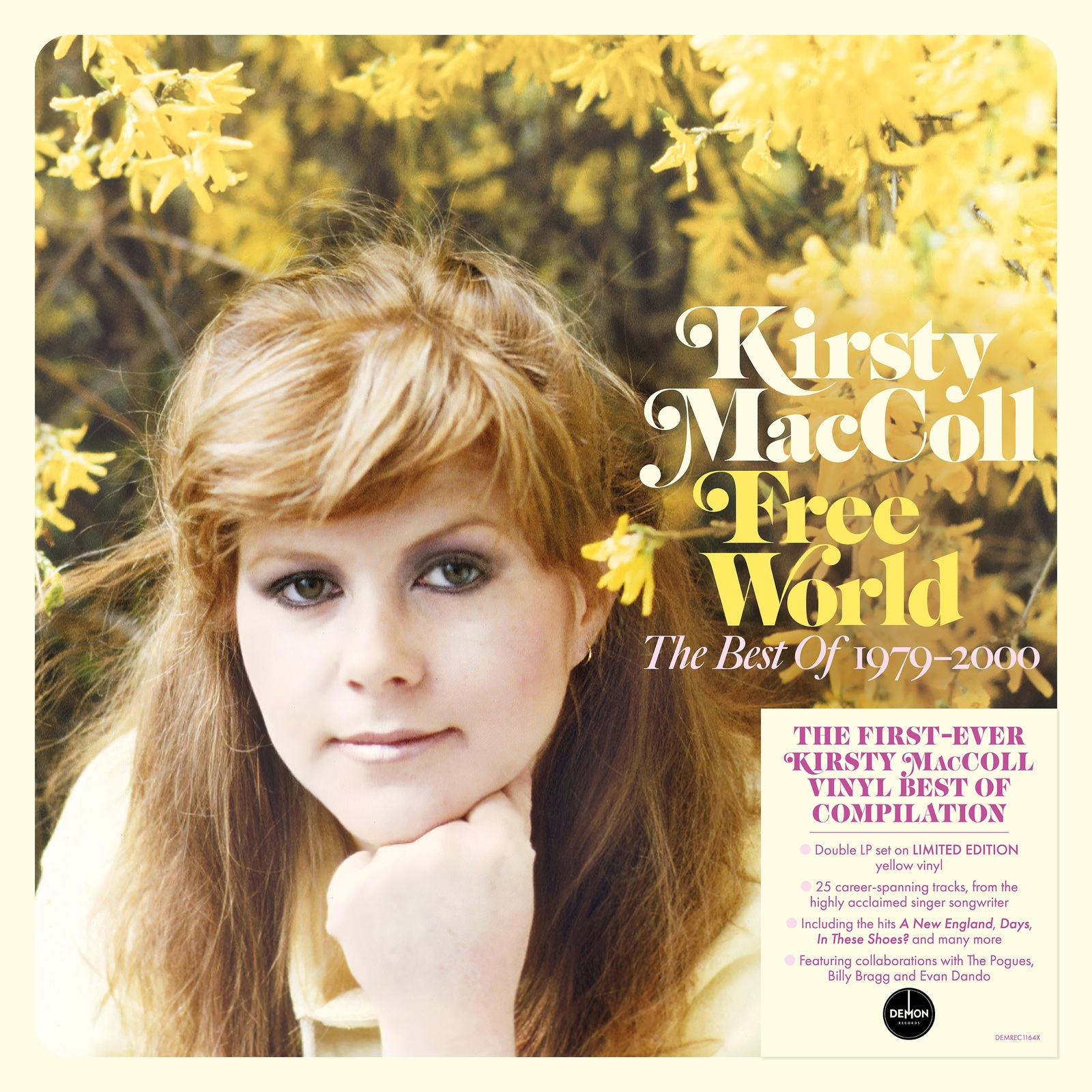 Picture of Kirsty Maccoll - Free World - The Best Of Kirsty MacColl 1979-2000 (Yellow Vinyl)