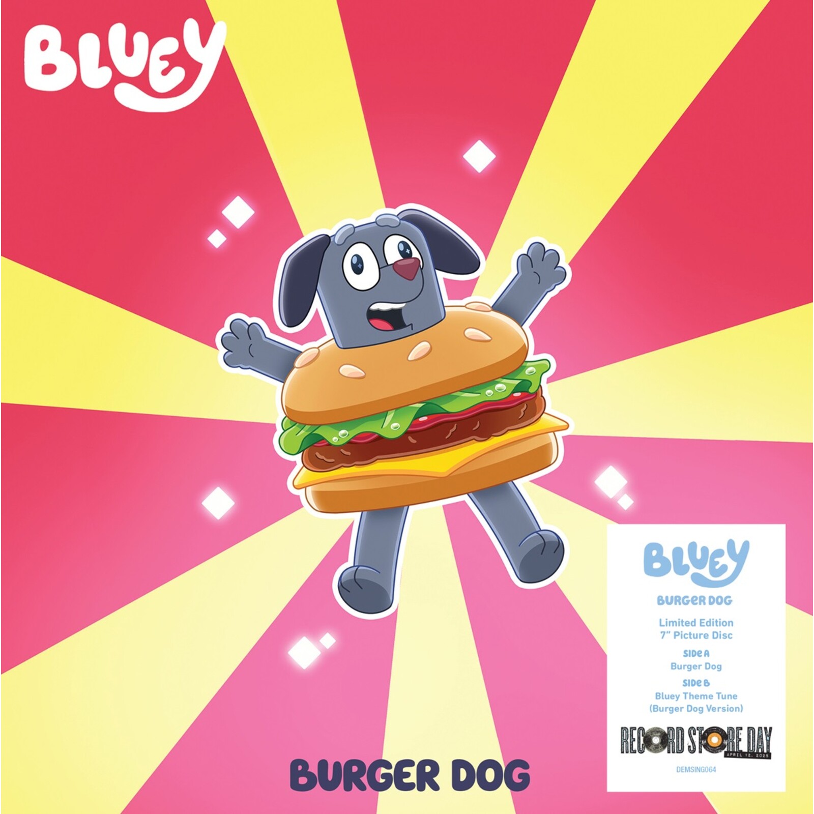 Picture of Bluey - Burger Dog / Bluey Theme Tune (Burger Dog Version)