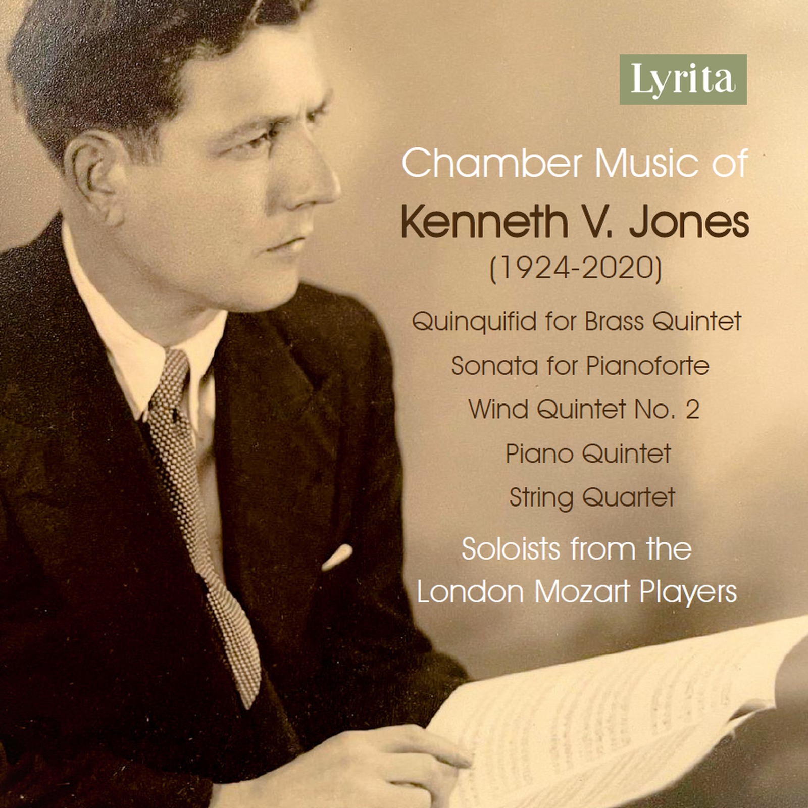 Picture of Ensemble V; London Mozart Players Wind Ensemble; London Mozart Players Brass Ensemble - Chamber Music of Kenneth V. Jones
