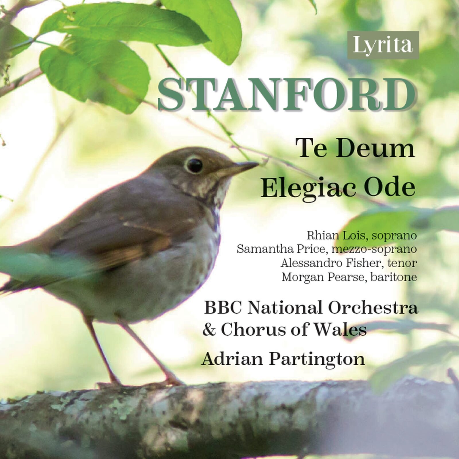 Picture of BBC National Orchestra of Wales; The Chorus of BBC National Orchestra of Wales; Rhian Lois; Samantha Price; Alessandro Fisher; Morgan Pearse; Adrian Partington - Charles Villiers Stanford: Te Deum; Elegiac Ode