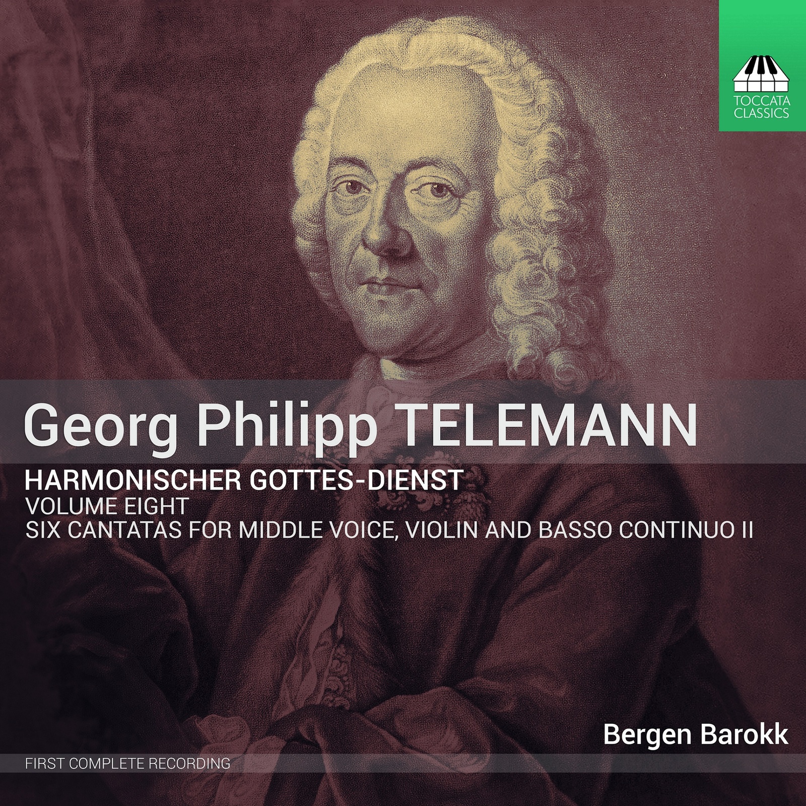 Picture of Bergen Barokk - Georg Philipp Telemann: Harmonischer Gottes-Dienst, Vol. 8 - Six Cantatas for Middle Voice, Violin and Basso Continuo II