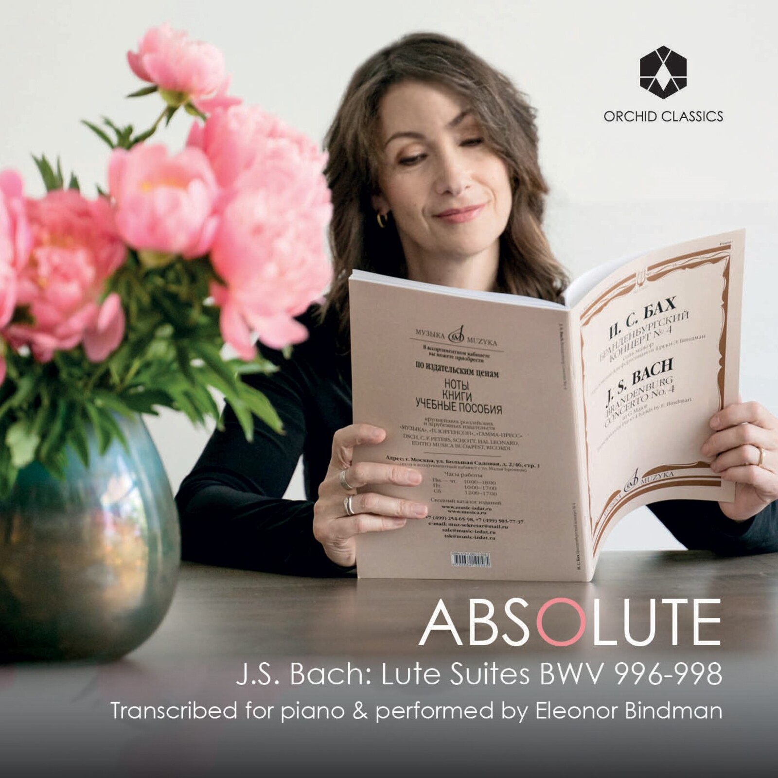 Picture of Eleonor Bindman - Absolute - Johann Sebastian Bach: Lute Suites BWV 996-998 (Transcribed for piano)