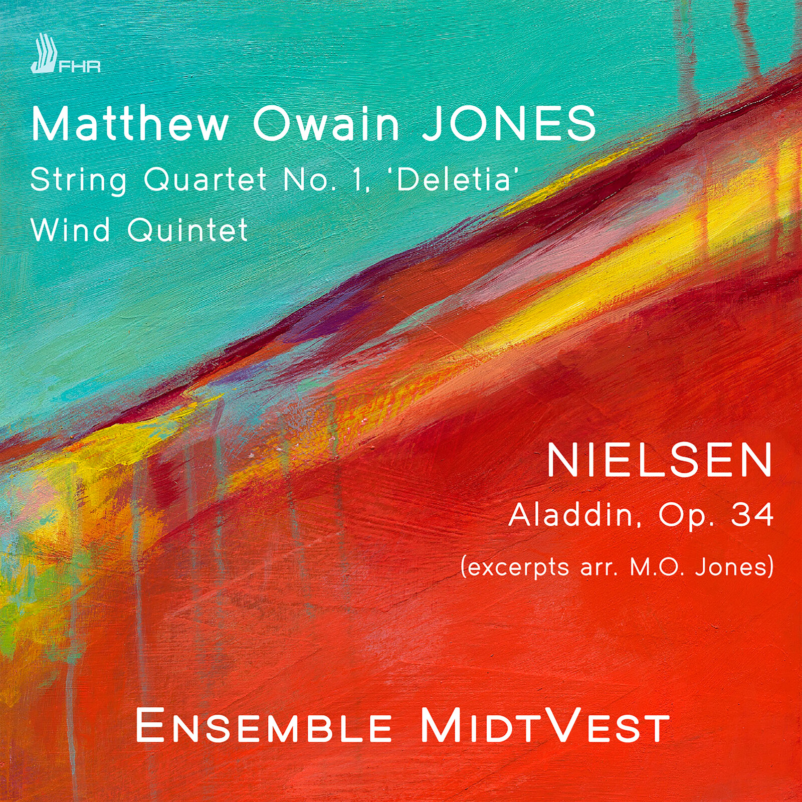 Picture of Ensemble MidtVest - Matthew Owain Jones: String Quartet No. 1, Wind Quintet;  Nielsen: Aladdin, Op. 34 (excs. arr. M.O. Jones)