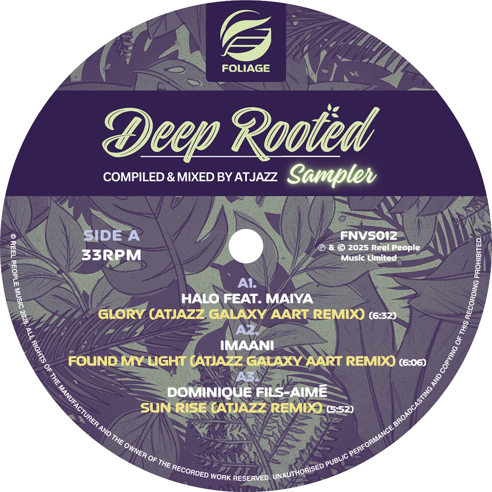Picture of Various Artists - Deep Rooted (Compiled and mixed by Atjazz) - Vinyl Sampler