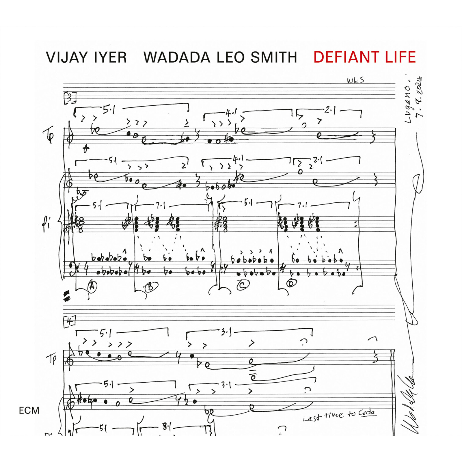 Picture of Vijay Iyer; Wadada Leo Smith - Vijay Iyer & Wadada Leo Smith: Defiant Life