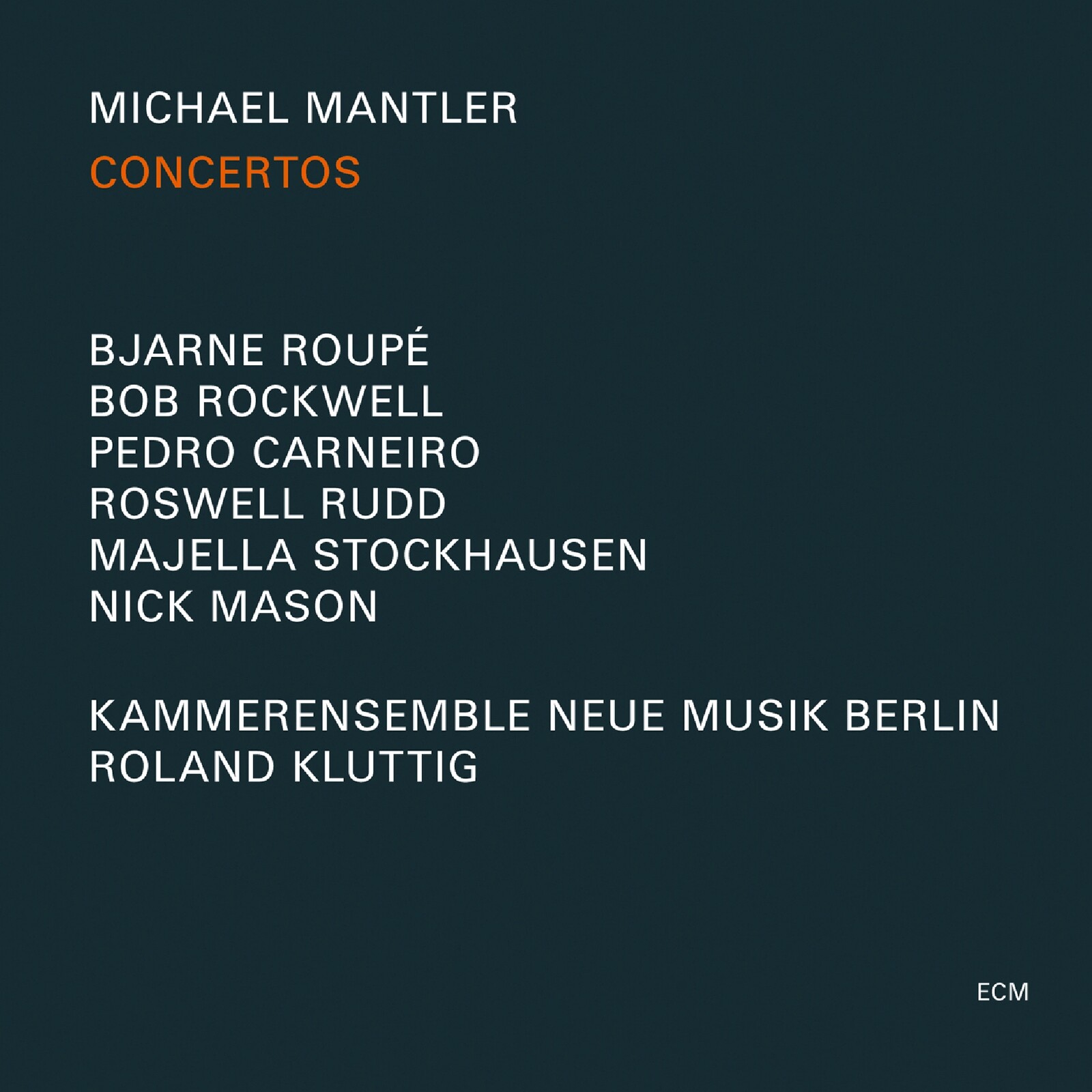 Picture of Michael Mantler - Michael Mantler: Concertos