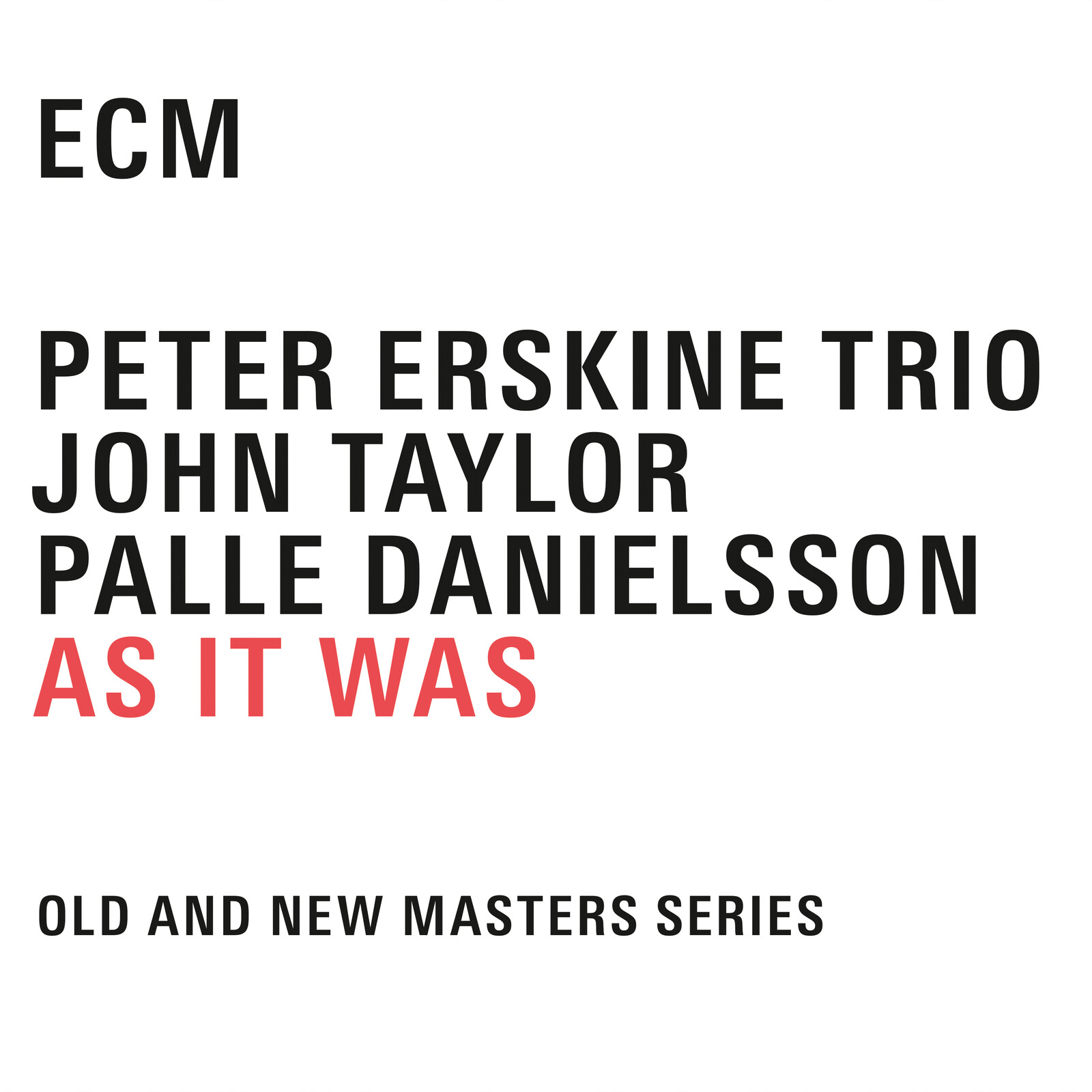 Picture of Peter Erskine Trio - As It Was