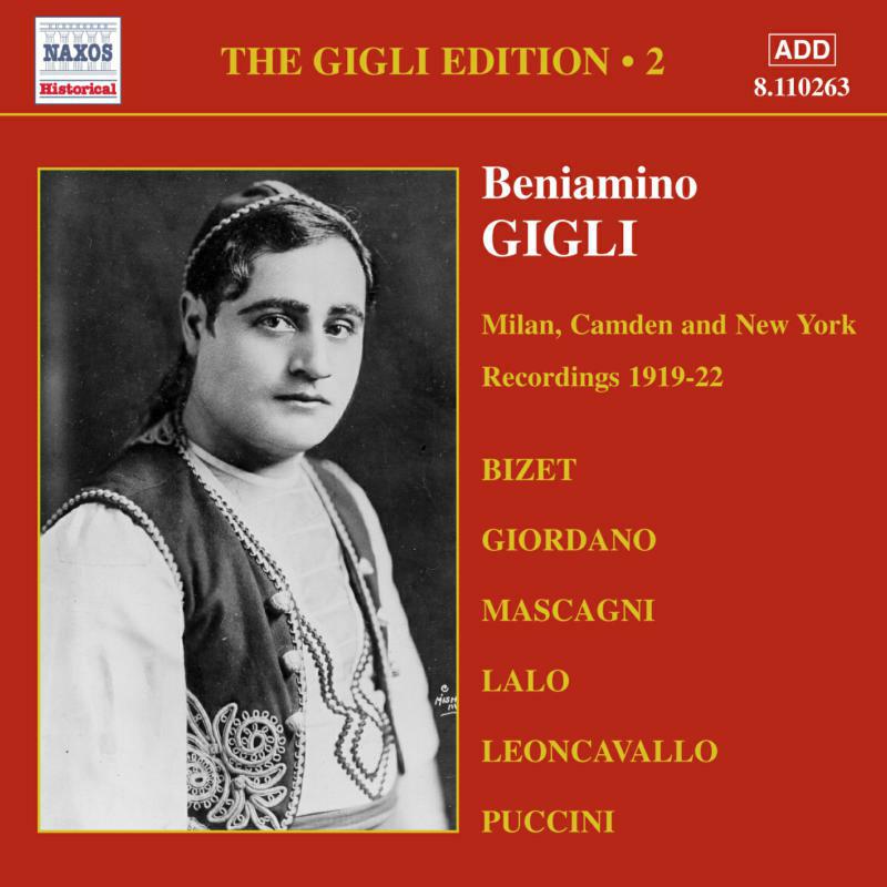 Picture of Gigli - GIGLI, Beniamino: Milan, Camden and New York Recordings