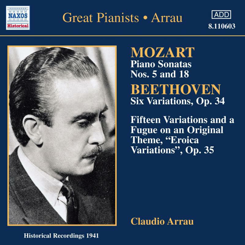 Picture of Claudio Arrau - MOZART: Piano Sonatas / BEETHOVEN: Variations