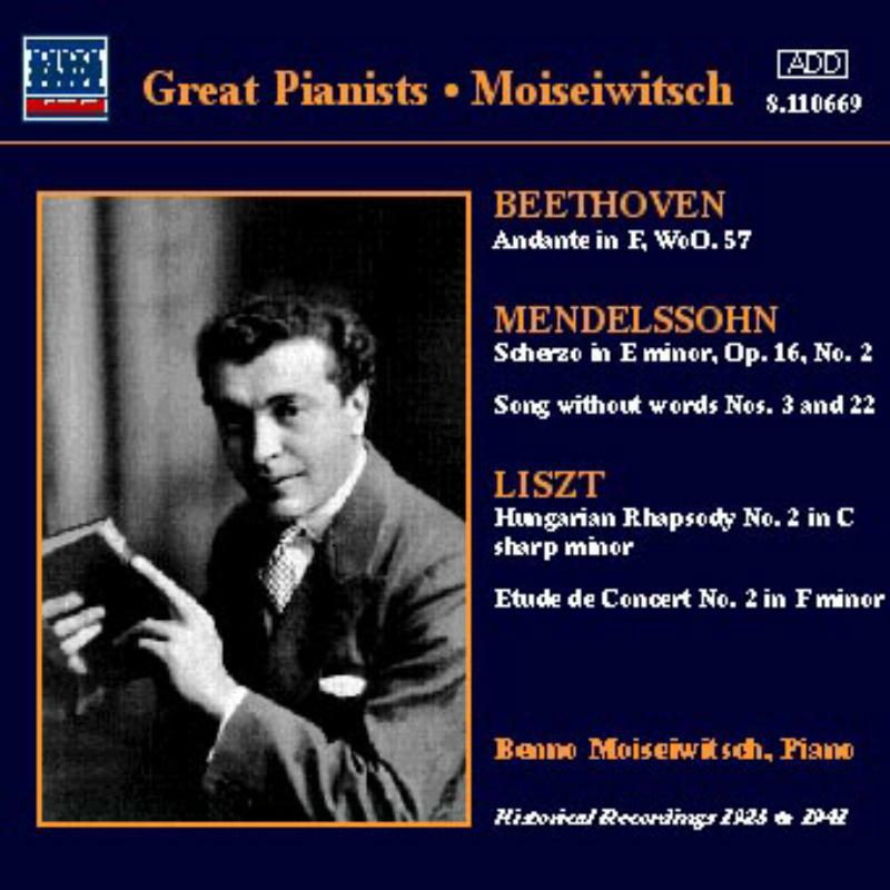Picture of Benno Moiseiwitsch - LISZT: Hungarian Rhapsody / WEBER: Rondo Brillante