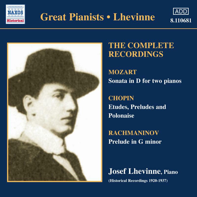 Picture of Josef Lhevinne - Lhevinne, Jozef: Complete Recordings