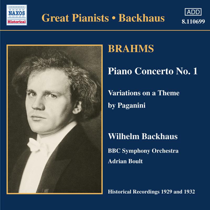 Picture of Backhaus - BRAHMS: Piano Concerto No. 1