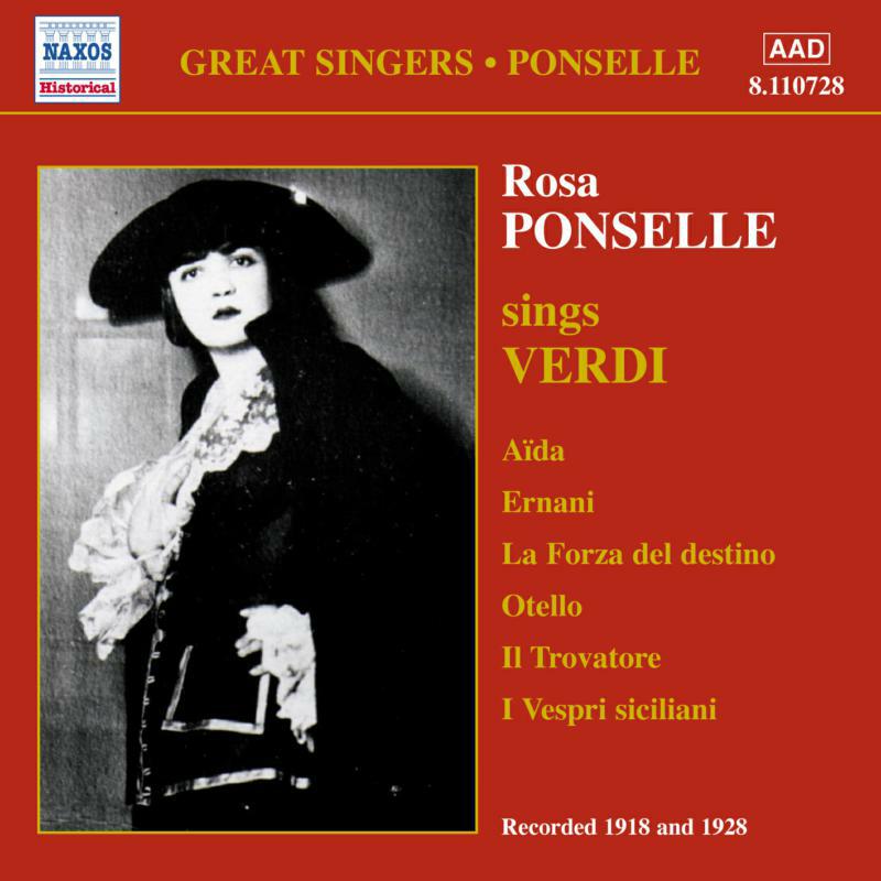 Picture of Rosa Pon - PONSELLE, Rosa: Rosa Ponselle Sings Verdi