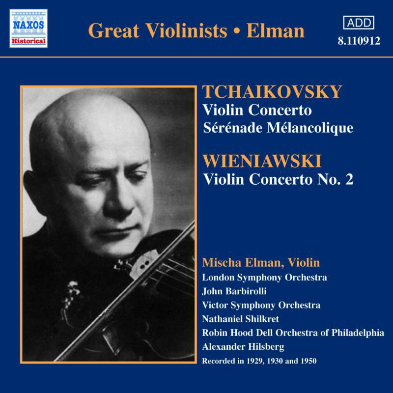 Picture of Elman:Ls - TCHAIKOVSKY / WIENIAWSKI: Violin Concertos