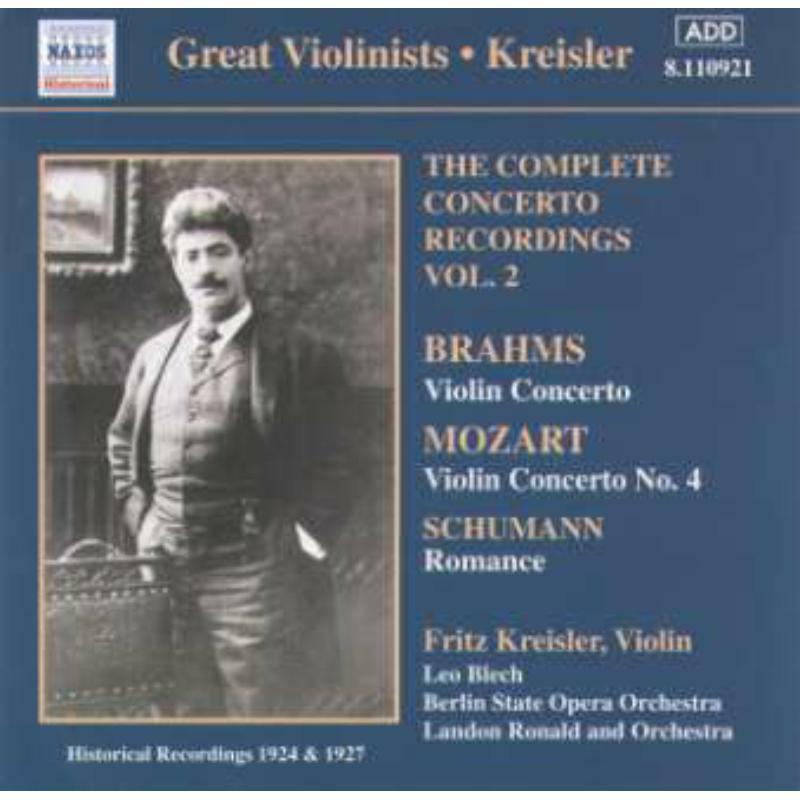 Picture of Kreisler - MOZART / BRAHMS: Violin Concertos