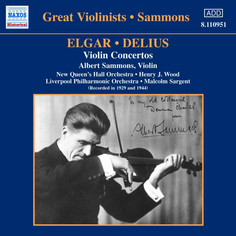 Picture of Sammons: - ELGAR / DELIUS: Violin Concertos