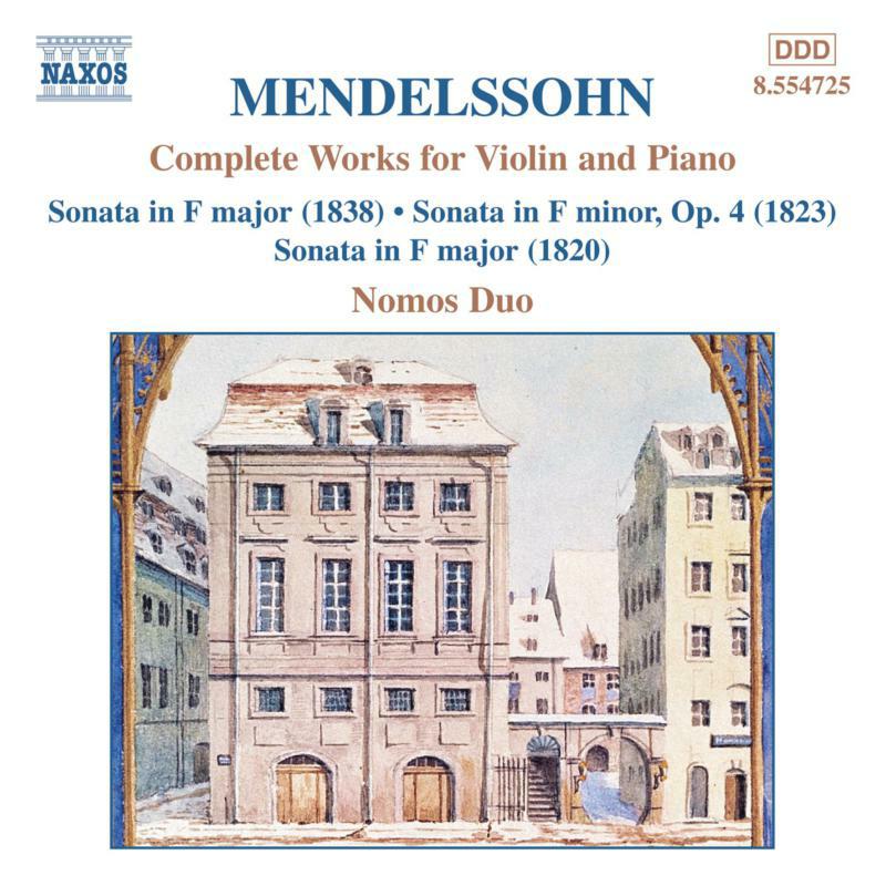 Picture of Nomos Duo - MENDELSSOHN: Works for Violin and Piano